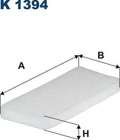 Filtron K1394 - Suodatin, sisäilma inparts.fi