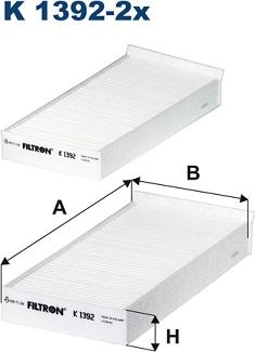 Filtron K1392-2x - Suodatin, sisäilma inparts.fi