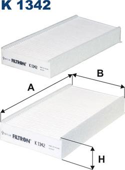 Filtron K1342-2x - Suodatin, sisäilma inparts.fi