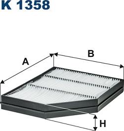 Filtron K1358 - Suodatin, sisäilma inparts.fi