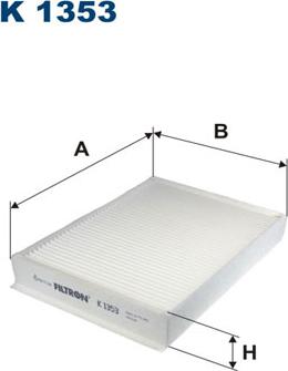 Filtron K1353 - Suodatin, sisäilma inparts.fi