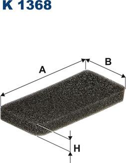 Filtron K1368 - Suodatin, sisäilma inparts.fi
