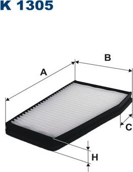 Filtron K1305 - Suodatin, sisäilma inparts.fi