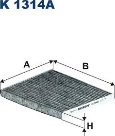 Filtron K1314A - Suodatin, sisäilma inparts.fi