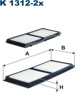 Filtron K1312-2x - Suodatin, sisäilma inparts.fi