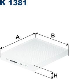 Filtron K1381 - Suodatin, sisäilma inparts.fi