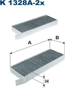 Filtron K1328A-2x - Suodatin, sisäilma inparts.fi