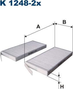 Filtron K1248-2x - Suodatin, sisäilma inparts.fi