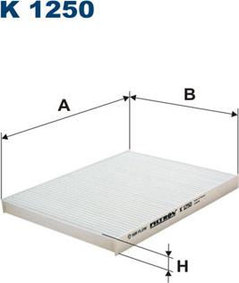 Filtron K1250 - Suodatin, sisäilma inparts.fi