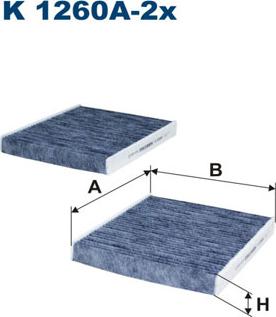 Filtron K1260A-2x - Suodatin, sisäilma inparts.fi