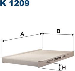 Filtron K1209 - Suodatin, sisäilma inparts.fi