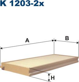 Filtron K1203-2x - Suodatin, sisäilma inparts.fi