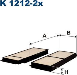 Filtron K1212-2x - Suodatin, sisäilma inparts.fi