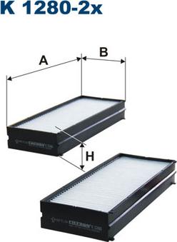 Filtron K1280-2x - Suodatin, sisäilma inparts.fi