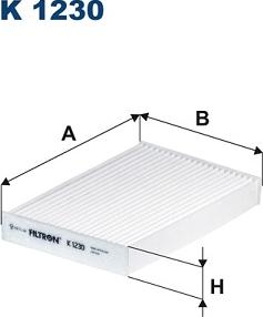 Filtron K1230 - Suodatin, sisäilma inparts.fi