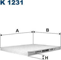 Filtron K1231 - Suodatin, sisäilma inparts.fi