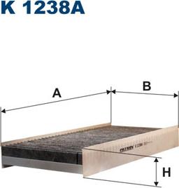 Filtron K1238A - Suodatin, sisäilma inparts.fi