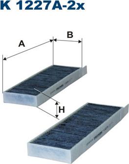 Filtron K1227A-2x - Suodatin, sisäilma inparts.fi