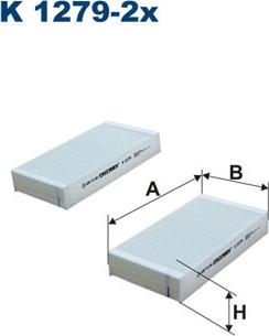 Filtron K1279-2x - Suodatin, sisäilma inparts.fi