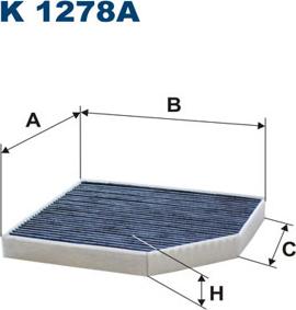 Filtron K1278A - Suodatin, sisäilma inparts.fi