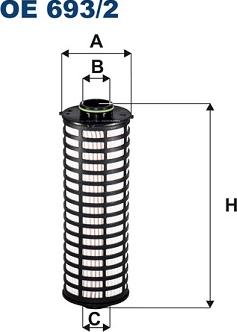 Filtron OE 693/2 - Öljynsuodatin inparts.fi