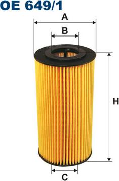 Filtron OE649/1 - Öljynsuodatin inparts.fi