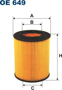 Filtron OE649 - Öljynsuodatin inparts.fi