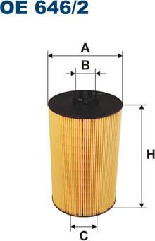 Filtron OE646/2 - Öljynsuodatin inparts.fi