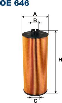 Filtron OE646 - Öljynsuodatin inparts.fi