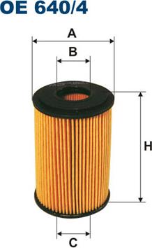 Filtron OE640/4 - Öljynsuodatin inparts.fi