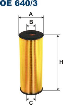 Filtron OE640/3 - Öljynsuodatin inparts.fi