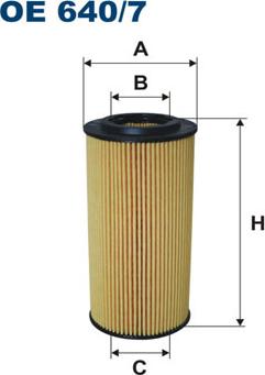 Filtron OE640/7 - Öljynsuodatin inparts.fi