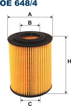 Filtron OE648/4 - Öljynsuodatin inparts.fi