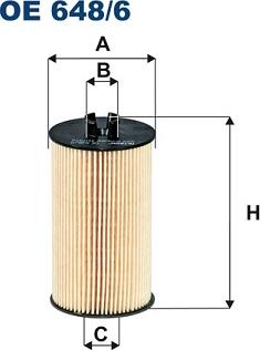 Filtron OE648/6 - Öljynsuodatin inparts.fi