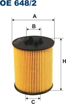 Filtron OE648/2 - Öljynsuodatin inparts.fi