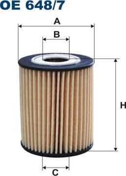 Filtron OE648/7 - Öljynsuodatin inparts.fi