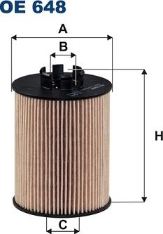 Filtron OE648 - Öljynsuodatin inparts.fi