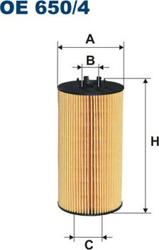 Filtron OE650/4 - Öljynsuodatin inparts.fi