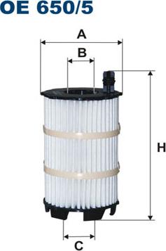 Filtron OE650/5 - Öljynsuodatin inparts.fi