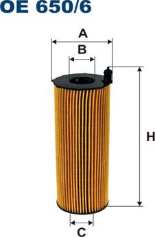 Filtron OE650/6 - Öljynsuodatin inparts.fi