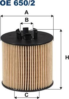 Filtron OE650/2 - Öljynsuodatin inparts.fi