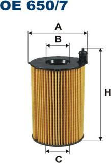 Filtron OE650/7 - Öljynsuodatin inparts.fi