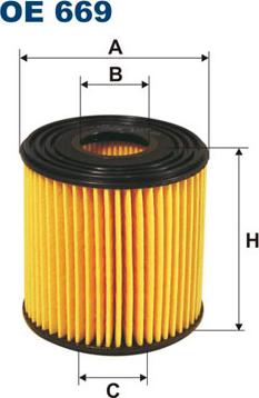 Filtron OE669 - Öljynsuodatin inparts.fi