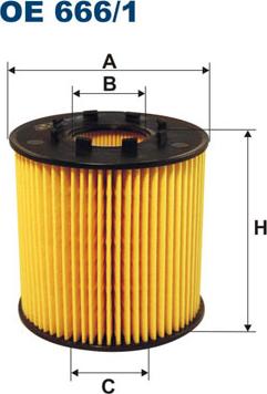 Filtron OE666/1 - Öljynsuodatin inparts.fi