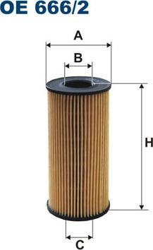 Filtron OE666/2 - Öljynsuodatin inparts.fi