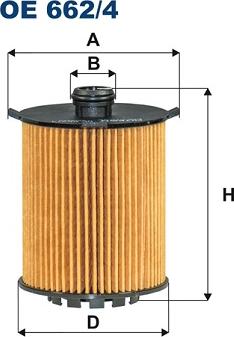 Filtron OE662/4 - Öljynsuodatin inparts.fi