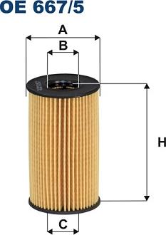 Filtron OE 667/5 - Öljynsuodatin inparts.fi