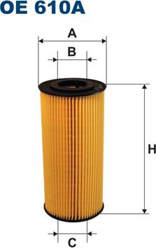 Filtron OE610A - Öljynsuodatin inparts.fi