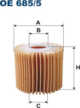 Filtron OE685/5 - Öljynsuodatin inparts.fi