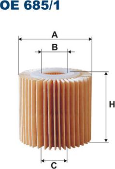 Filtron OE685/1 - Öljynsuodatin inparts.fi